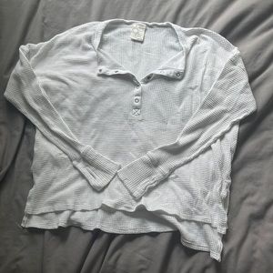 Aerie offline wow waffle henley tee shirt